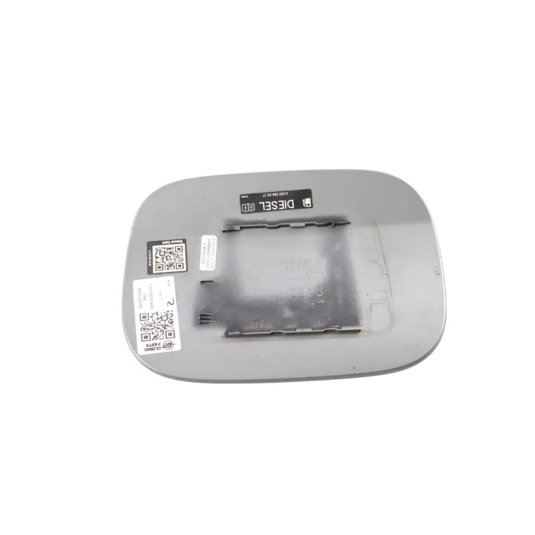 W218 Fuel Flap Tank Cap Cover Palladium Silver - 792 to Mercedes CLS with Part number A2187570006 Mercedes CLS W218 Fuel Flap Tank Cap Cover Palladium Silver - 792 - SKU A2187570006-PAL - Part number A2187570006