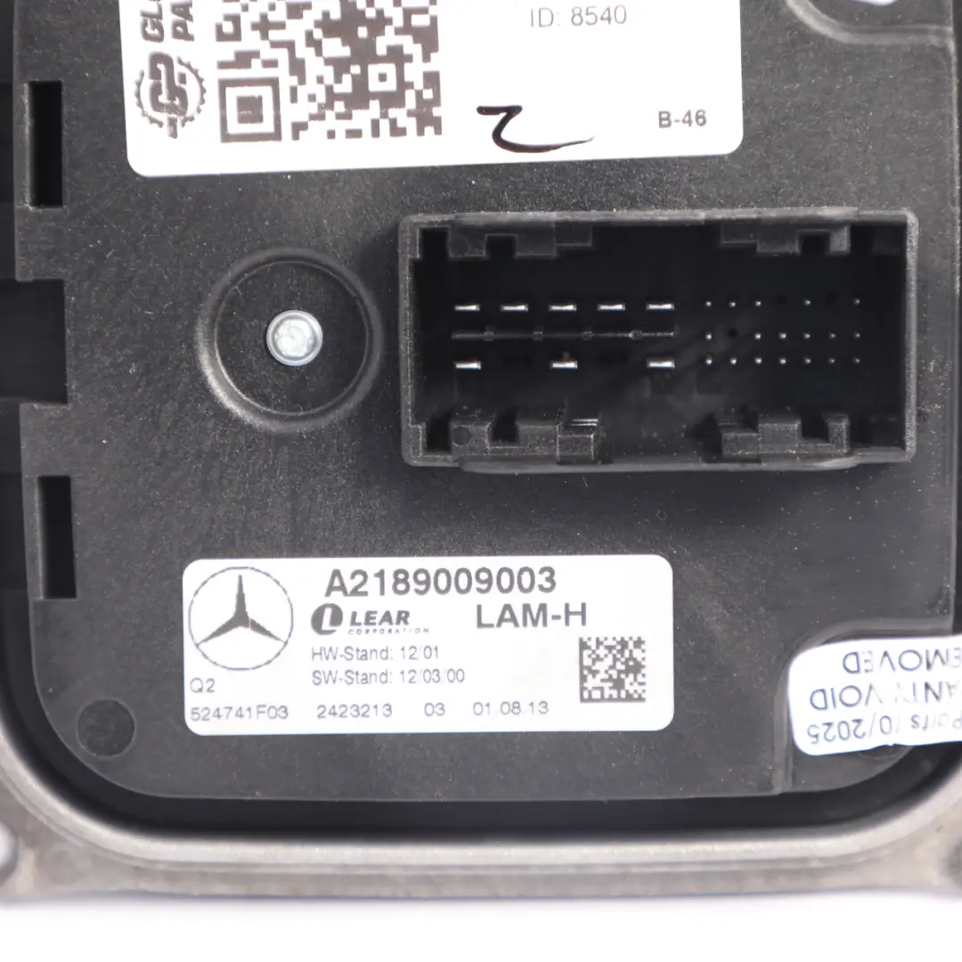 Mercedes CLS C218 Moduł Przetwornica Reflektorów Ksenon Przód - SKU A2189009003 - Numer Części A2189009003