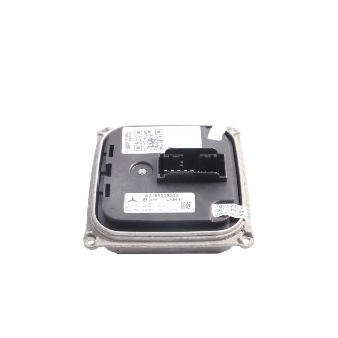 Mercedes CLS C218 Front Headlight Xenon Ballast Control Module Unit - SKU A2189009003 - Part number A2189009003