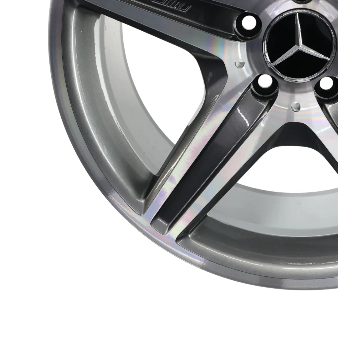 Rim Alloy 18" 9,5J ET:28 5 Spoke to Mercedes CLS C219 AMG Rear Wheel with Part number A2194011802 Mercedes CLS C219 AMG Rear Wheel Rim Alloy 18" 9,5J ET:28 5 Spoke - SKU A2194011802 - Part number A2194011802
