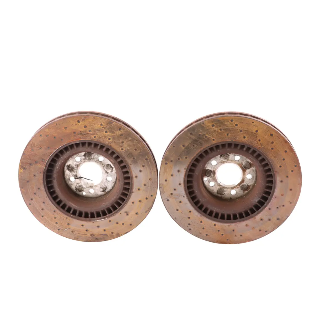 Mercedes C216 W221 Front Wheel Brake Disc Left Right SET - SKU A2214211312 - Part number A2214211312