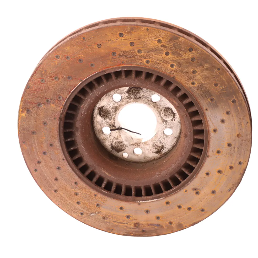 Mercedes C216 W221 Front Wheel Brake Disc Left Right SET - SKU A2214211312 - Part number A2214211312
