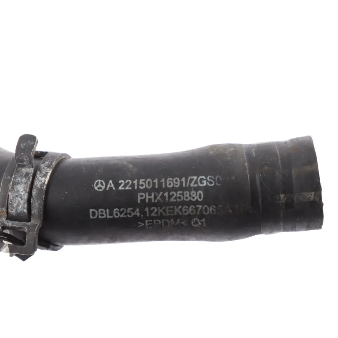 Water Coolant Pipe Hose Line V8 Petrol Engine to Mercedes CL C216 W221 with Part number A2215011691 Mercedes CL C216 W221 Water Coolant Pipe Hose Line V8 Petrol Engine - SKU A2215011691 - Part number A2215011691