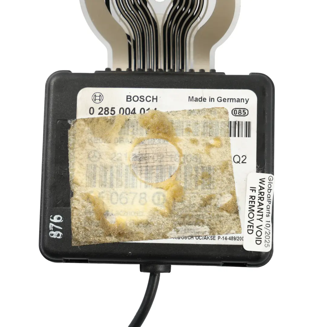 Sensor Unidad Control Alfombrilla Ocupación Asiento para Mercedes W221 con número de pieza A2218200210 Mercedes W221 Sensor Unidad Control Alfombrilla Ocupación Asiento - SKU A2218200210 - Número de pieza A2218200210