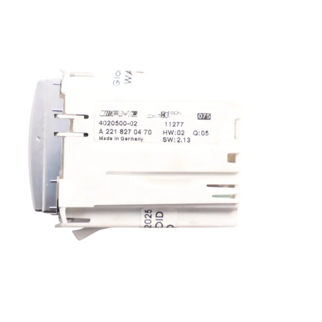 Mercedes C216 W221 Analog Dashboard Clock Watch IWC Schaffhausen - SKU A2218270470 - Part number A2218270470