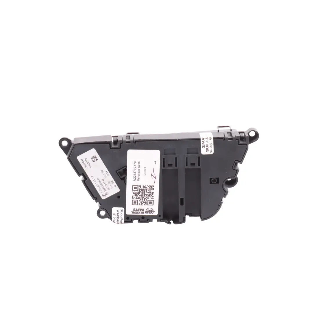 Switch Panel Front Left N/S Memory Ventilated to Mercedes W221 Seat with Part number A2218702379 Mercedes W221 Seat Switch Panel Front Left N/S Memory Ventilated - SKU RHD-A2218702379 - Part number A2218702379
