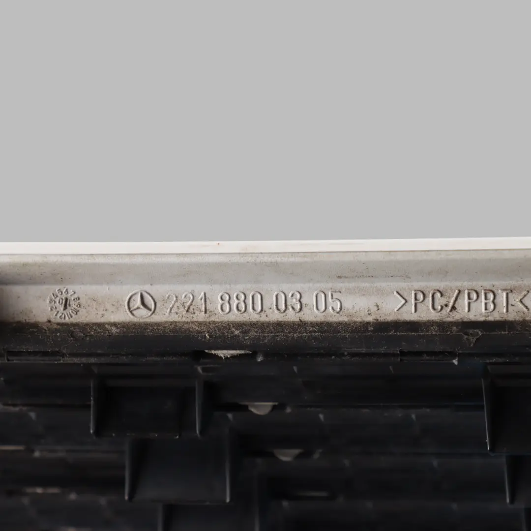 Mercedes W221 Bonnet Grille Vent Duct Left N/S Diamond White - 799 - SKU A2218800305-DWM - Part number A2218800305