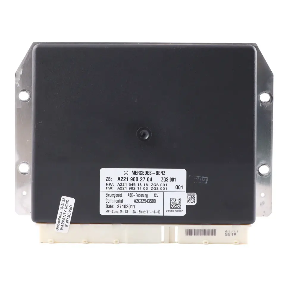 ABC Suspension Module Control Unit ECU CL63 to Mercedes CL C216 with Part number A2219002704 Mercedes CL C216 ABC Suspension Module Control Unit ECU CL63 - SKU A2219002704 - Part number A2219002704