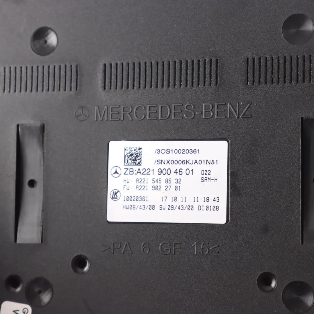 SAM Module Control Unit ECU to Mercedes CL C216 Rear with Part number A2219004601 Mercedes CL C216 Rear SAM Module Control Unit ECU - SKU A2219004601 - Part number A2219004601