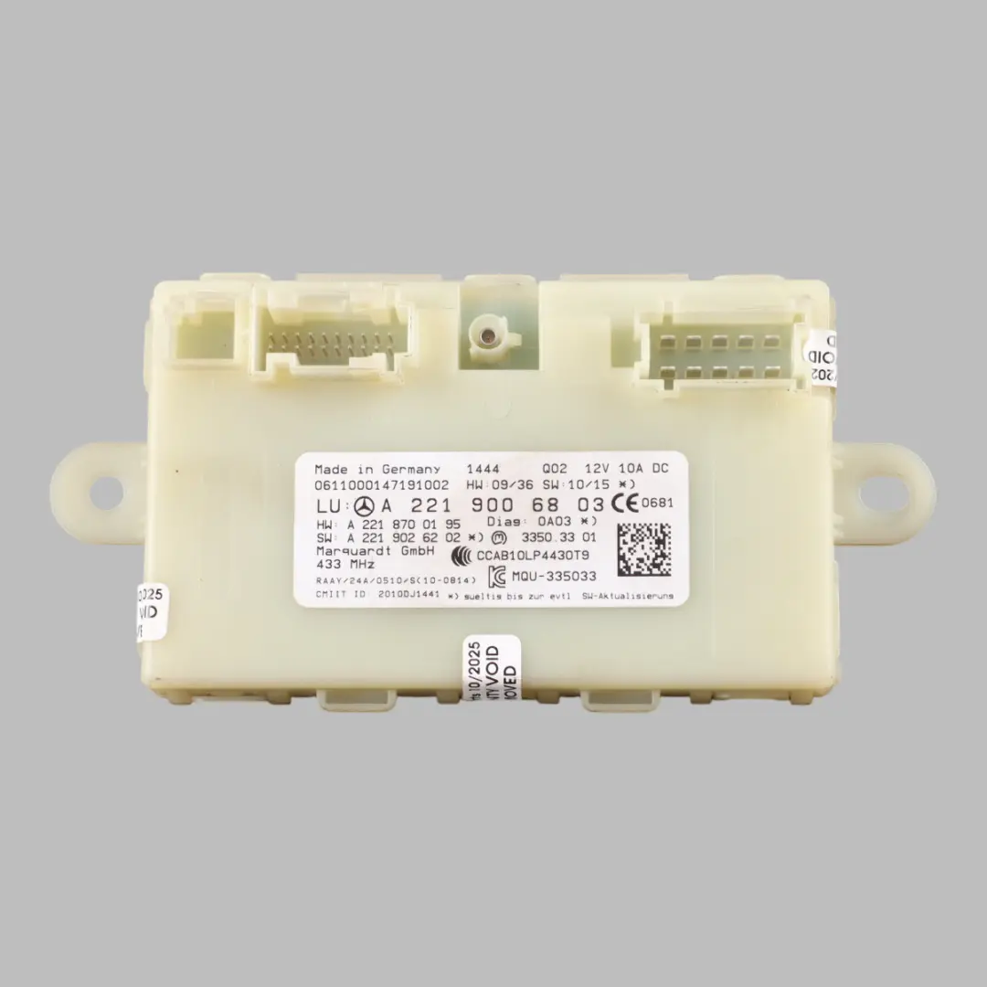 Mercedes CL C216 Keyless Go Entry Module Control Unit ECU - SKU A2219006803 - Part number A2219006803