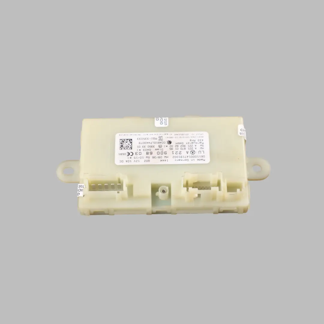 Keyless Go Entry Module Control Unit ECU to Mercedes CL C216 with Part number A2219006803 Mercedes CL C216 Keyless Go Entry Module Control Unit ECU - SKU A2219006803 - Part number A2219006803