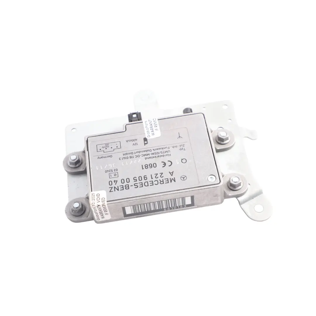 Aerial Antenna Amplifier Booster Module Unit Control to Mercedes C216 with Part number A2219050040 Mercedes C216 Aerial Antenna Amplifier Booster Module Unit Control - SKU A2219050040 - Part number A2219050040