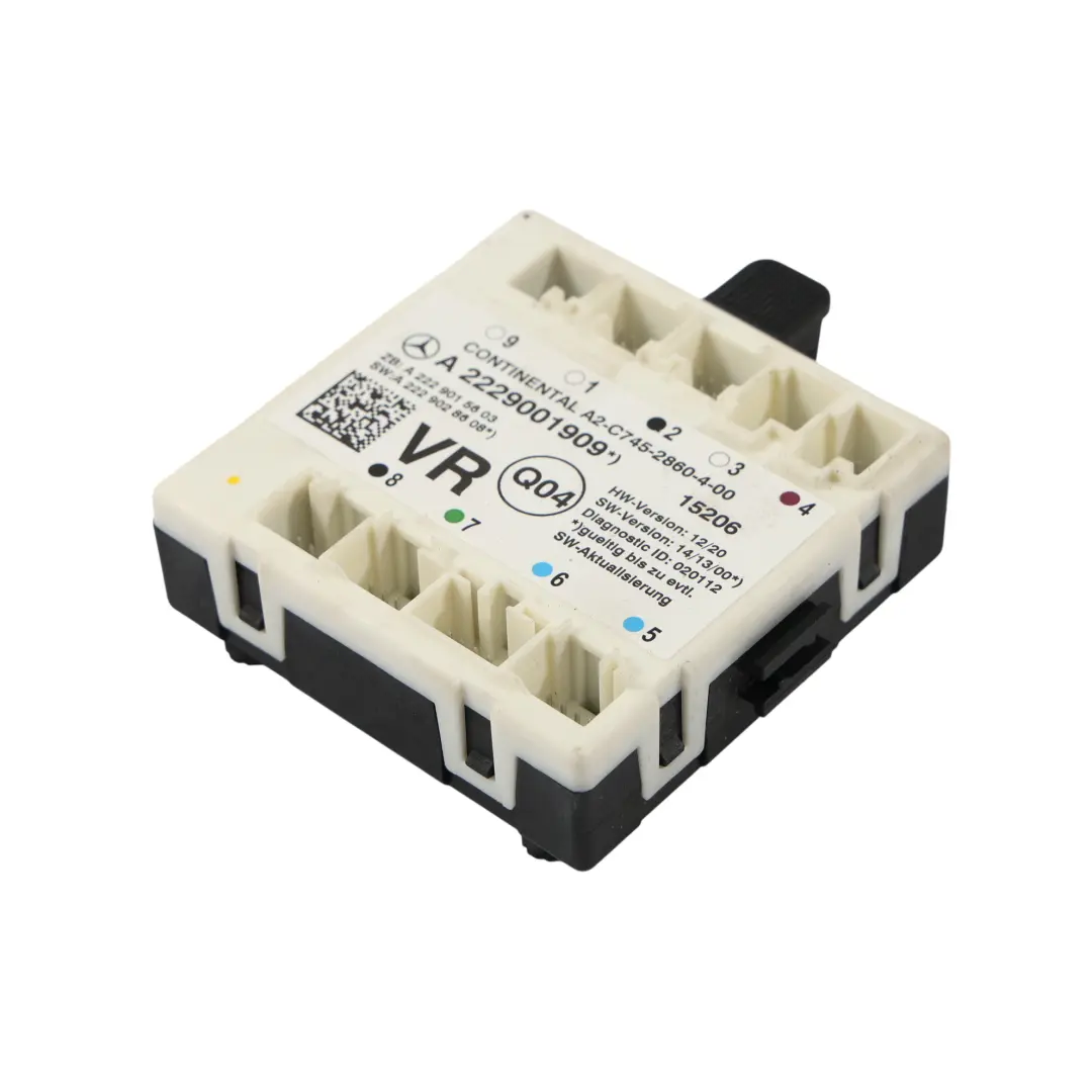 Module De Porte Avant Droit Unité Commande ECU pour Mercedes W205 W222 à propos du numéro de pièce A2229001909 Mercedes W205 W222 Module De Porte Avant Droit Unité Commande ECU - SKU A2229001909 - Numéro de pièce A2229001909