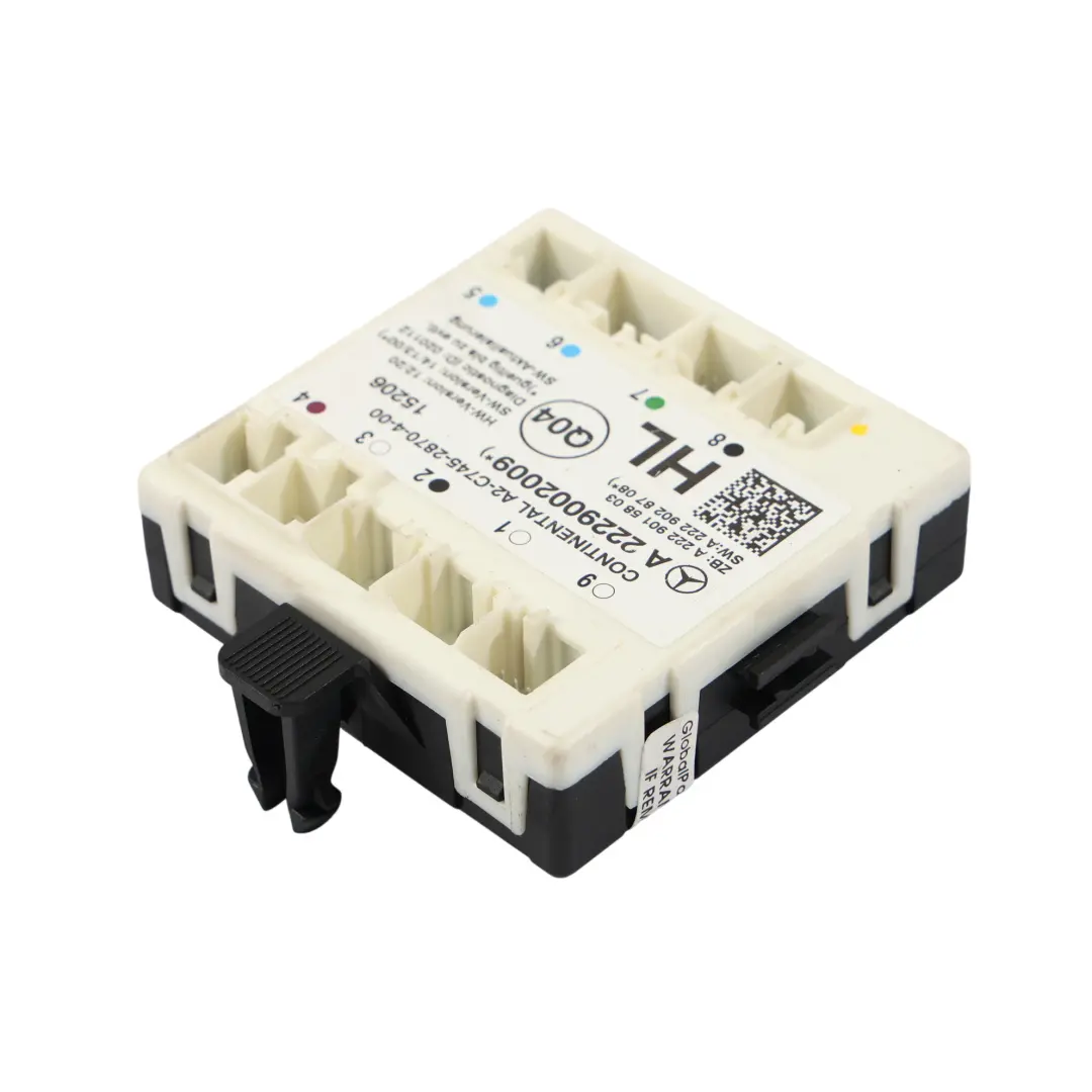 Module Commande Porte Arrière Gauche pour Mercedes W205 W222 à propos du numéro de pièce A2229002009 Mercedes W205 W222 Module Commande Porte Arrière Gauche - SKU A2229002009 - Numéro de pièce A2229002009