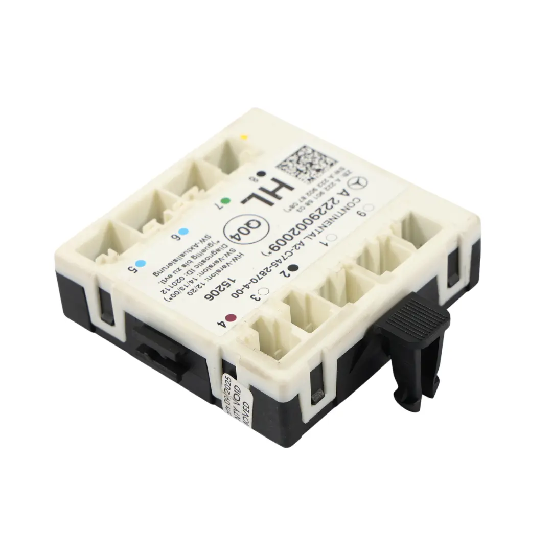 Module Commande Porte Arrière Gauche pour Mercedes W205 W222 à propos du numéro de pièce A2229002009 Mercedes W205 W222 Module Commande Porte Arrière Gauche - SKU A2229002009 - Numéro de pièce A2229002009