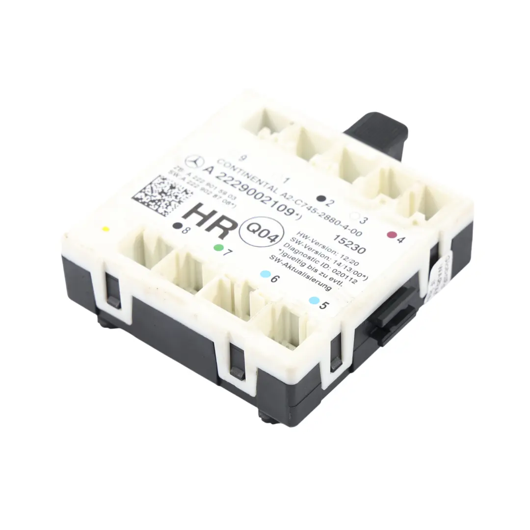 Modulo Porta Unità Di Controllo Posteriore Destra per Mercedes W205 W222 con numero di parte A2229002109 Mercedes W205 W222 Modulo Porta Unità Di Controllo Posteriore Destra - SKU A2229002109 - Numero di parte A2229002109