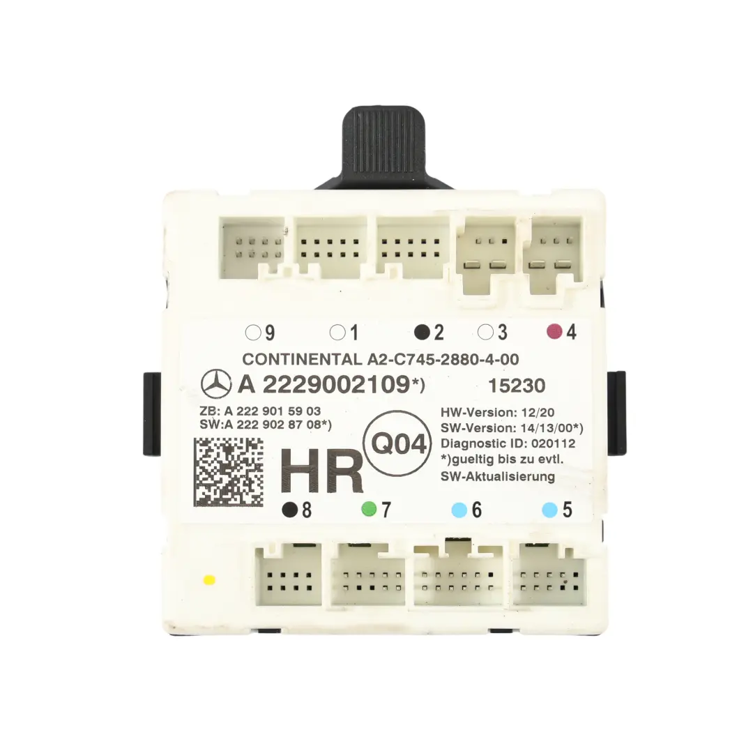 Module De Commande De Porte Arrière Droite pour Mercedes W205 W222 à propos du numéro de pièce A2229002109 Mercedes W205 W222 Module De Commande De Porte Arrière Droite - SKU A2229002109 - Numéro de pièce A2229002109