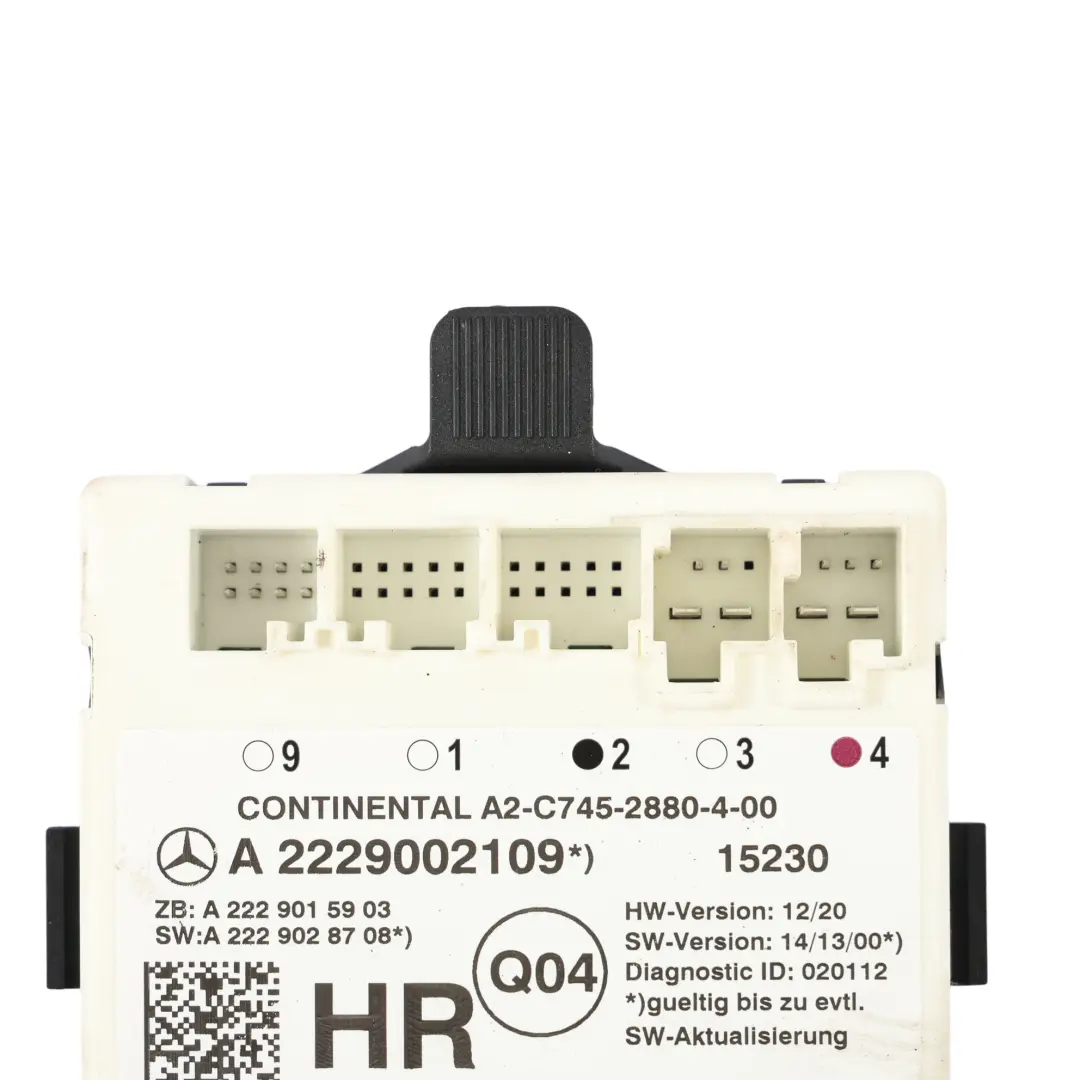 Mercedes W205 W222 Door Module Control Unit Rear Right O/S - SKU A2229002109 - Part number A2229002109