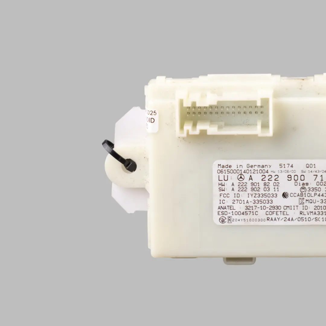 Mercedes W205 W222 Keyless Go Entry Module Control Unit ECU - SKU A2229007111 - Part number A2229007111
