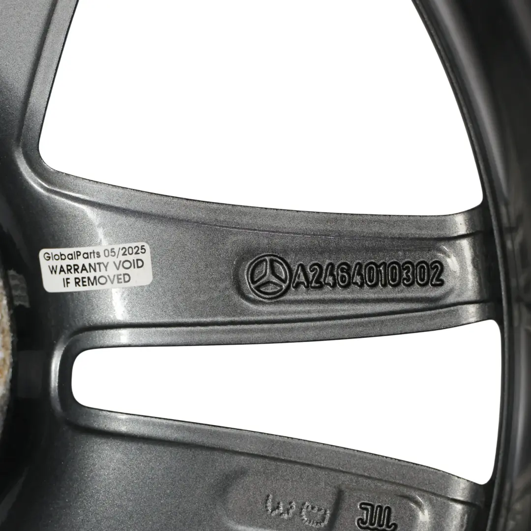 Mercedes W176 Felga Aluminiowa 17" 5 Double Spoke ET:52.5 7.5J - SKU A2464010302-1 - Numer Części A2464010302