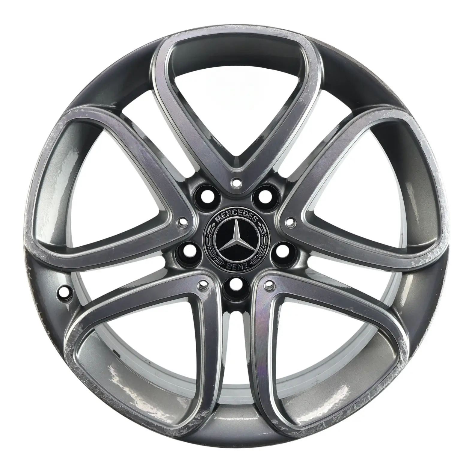 Mercedes W176 W246 AMG Cerchio in lega nero 18" ET:52 7.5J A1764010200