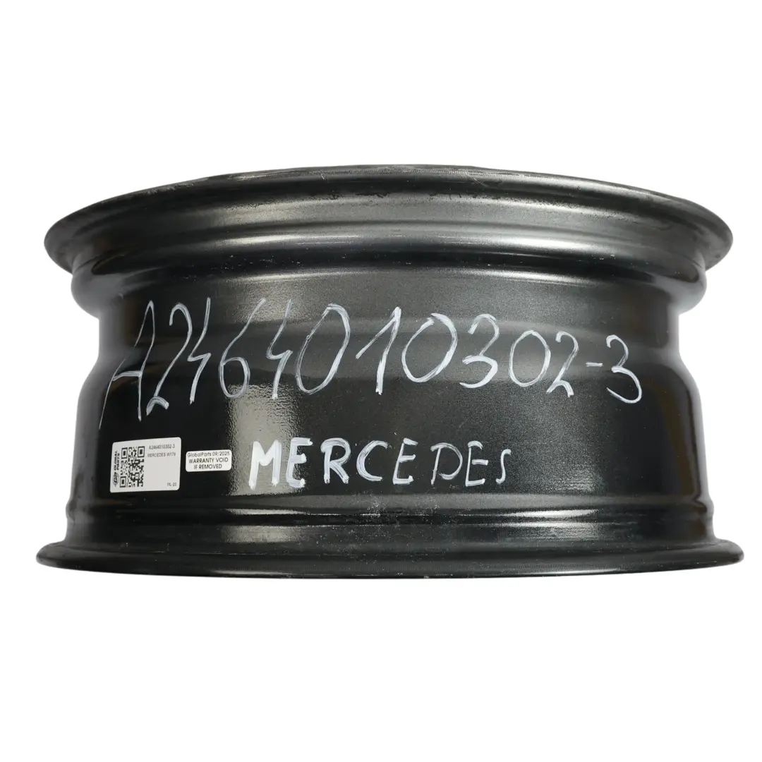 Mercedes W176 Wheel Alloy Rim 17" 5 Double Spoke ET:52.5 7.5J - SKU A2464010302-3 - Part number A2464010302