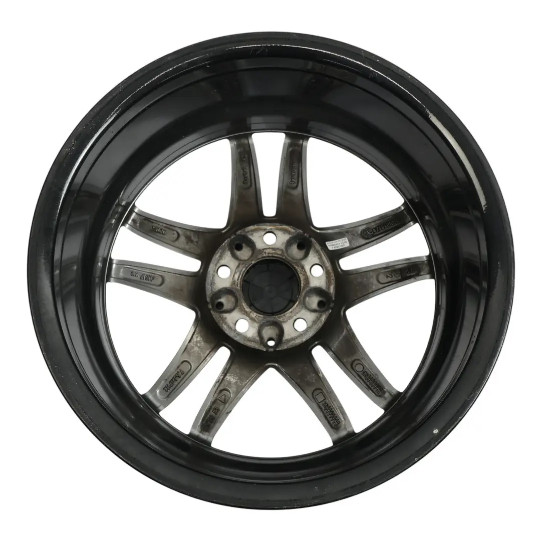 Mercedes W176 Wheel Alloy Rim 17" 5 Double Spoke ET:52.5 7.5J - SKU A2464010302-3 - Part number A2464010302
