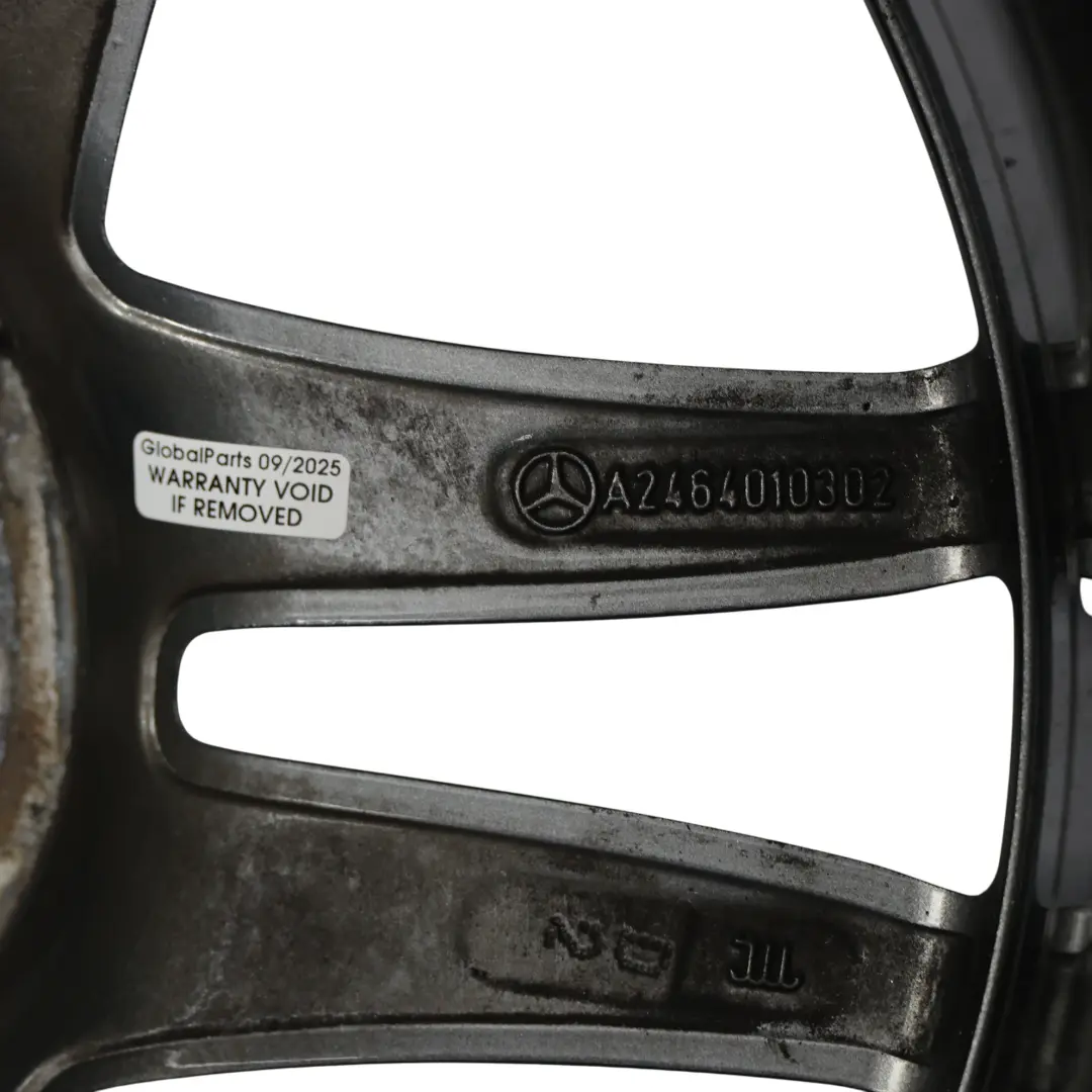 Mercedes W176 W246 AMG Schwarz Felge 18" ET:52 7.5J A1764010200 - SKU A2464010302-3 - Teilenummer A2464010302
