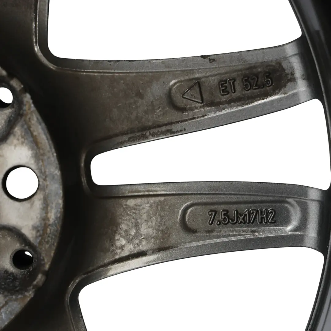 Mercedes W176 Wheel Alloy Rim 17" 5 Double Spoke ET:52.5 7.5J - SKU A2464010302-3 - Part number A2464010302