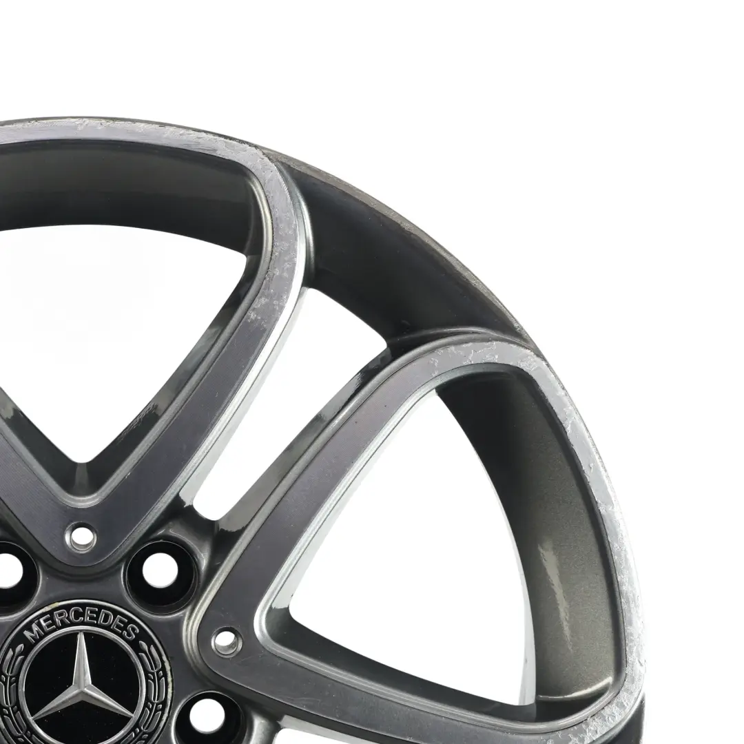 Mercedes W176 Wheel Alloy Rim 17" 5 Double Spoke ET:52.5 7.5J - SKU A2464010302-3 - Part number A2464010302