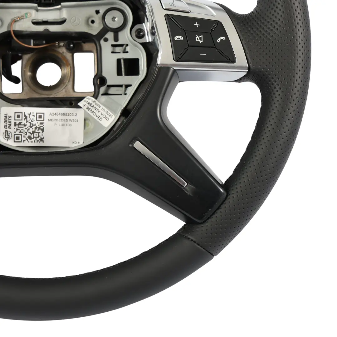 Mercedes W204 NUEVO Volante de Cuero Negro Multifunción - SKU A2464605203-2 - Número de pieza A2464605203