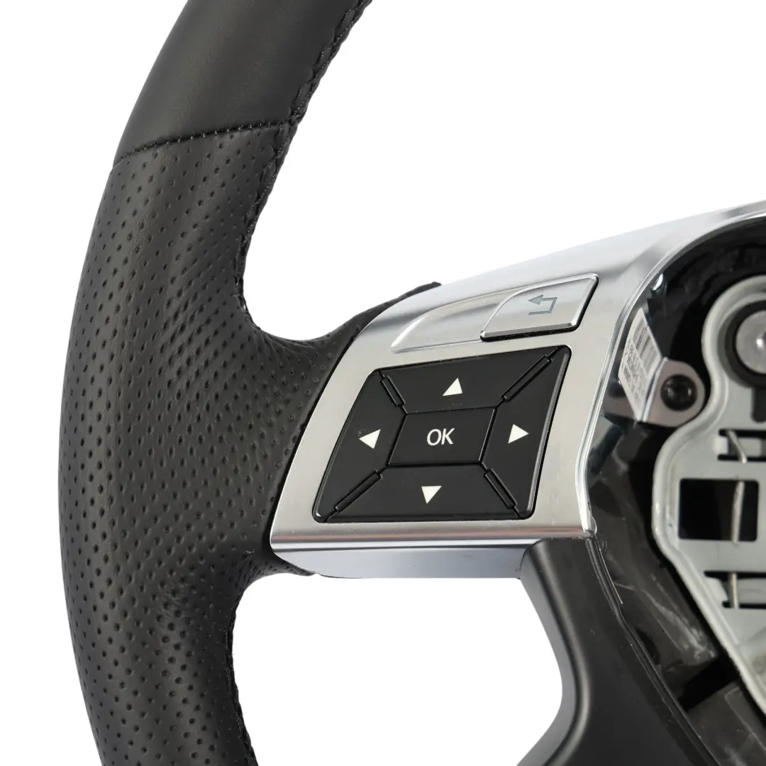 Mercedes W204 NEW Black Leather Steering Wheel Multifunction - SKU A2464605203-2 - Part number A2464605203