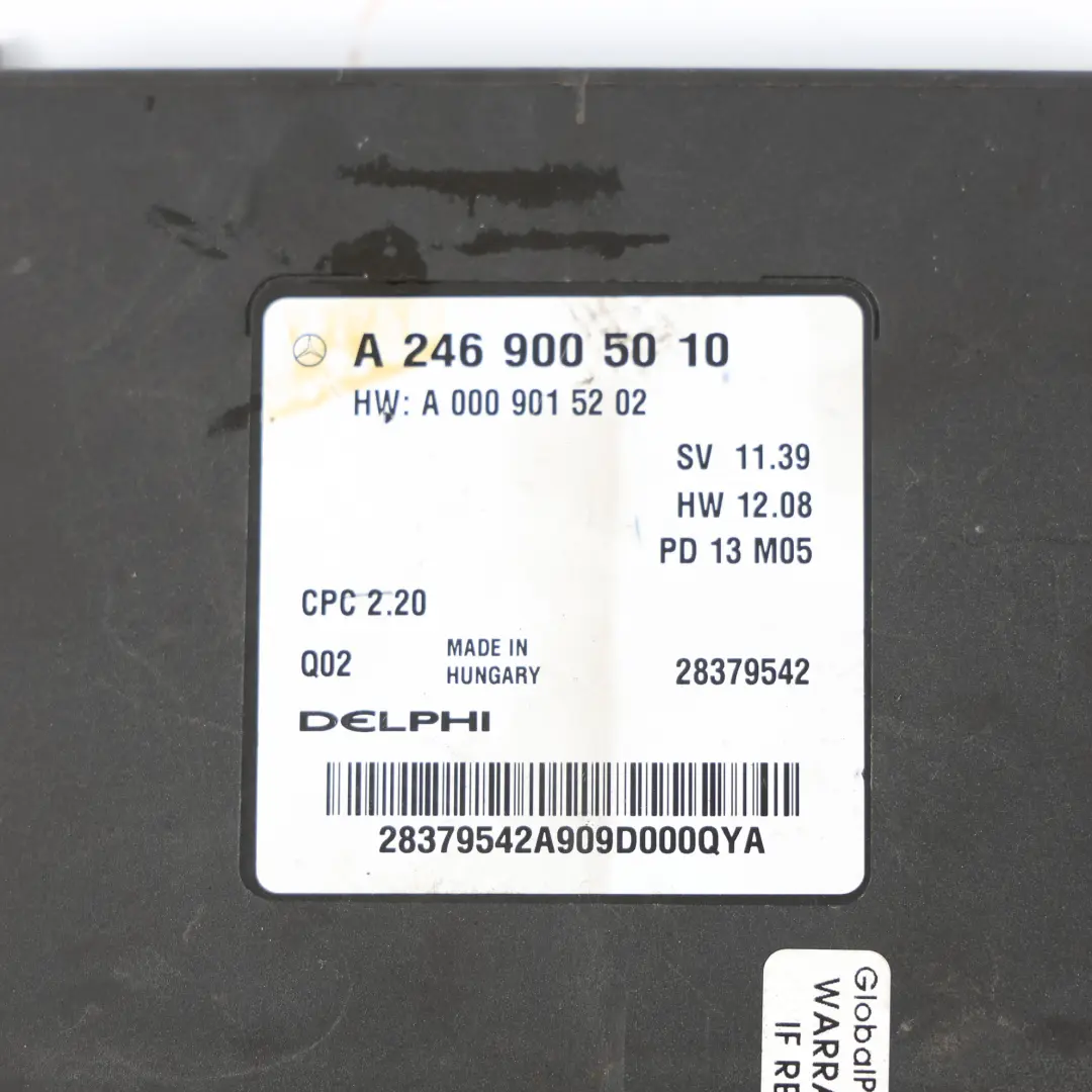 Parktronic Unidad De Control De Aparcamiento ECU para Mercedes W176 W246 con número de pieza A2469005010 Mercedes W176 W246 Parktronic Unidad De Control De Aparcamiento ECU - SKU A2469005010 - Número de pieza A2469005010