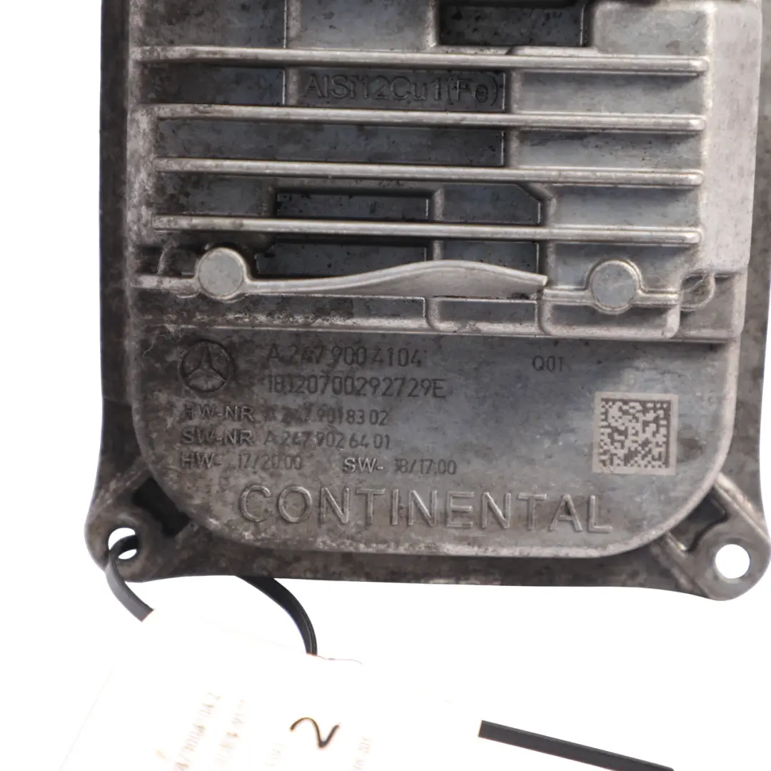 Headlight Module LED Ballast Unit Left N/S to Mercedes W177 W205 W247 with Part number A2479004104 Mercedes W177 W205 W247 Headlight Module LED Ballast Unit Left N/S - SKU A2479004104-2 - Part number A2479004104