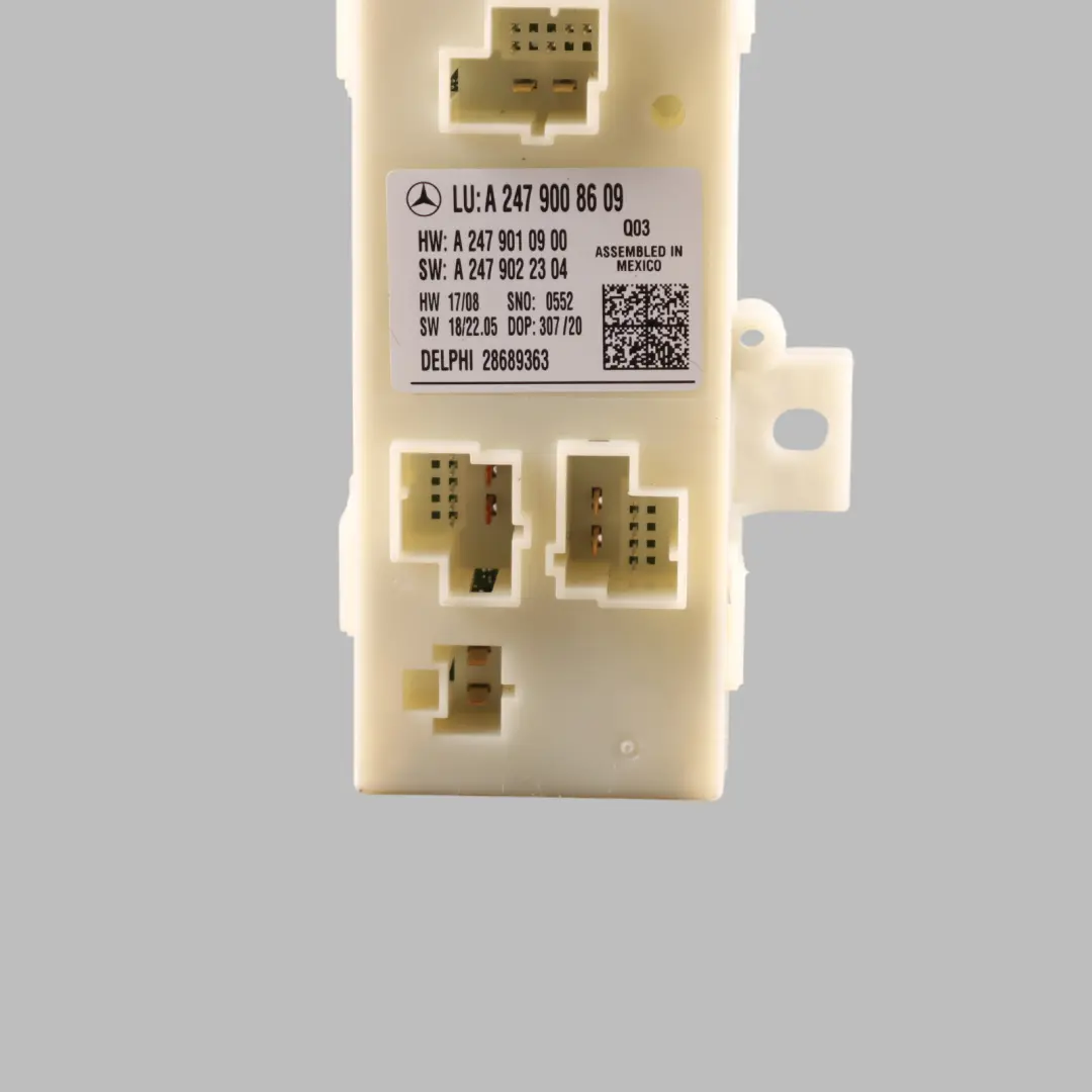 Boot Lid Tailgate ECU Control Unit Module to Mercedes X118 W247 with Part number A2479008609 Mercedes X118 W247 Boot Lid Tailgate ECU Control Unit Module - SKU A2479008609 - Part number A2479008609