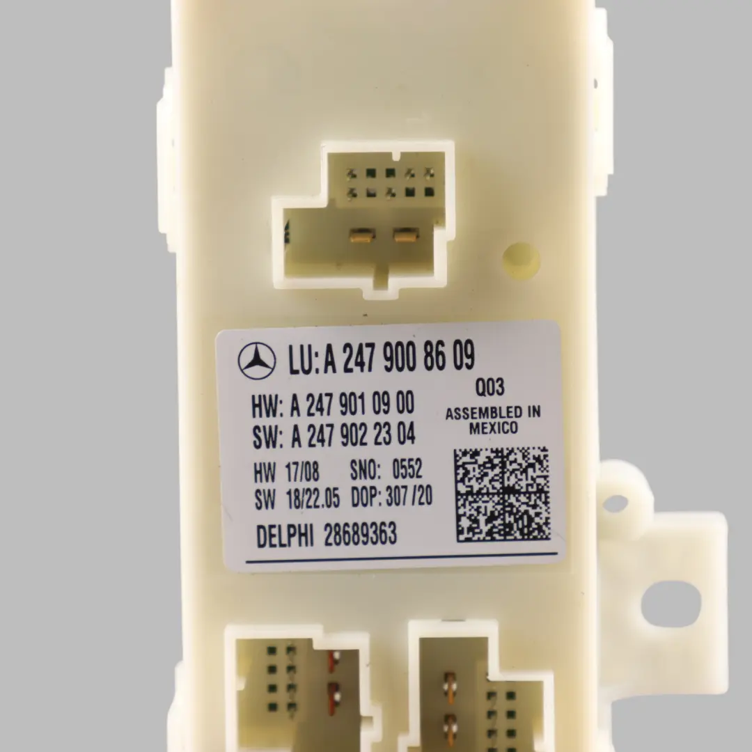 Boot Lid Tailgate ECU Control Unit Module to Mercedes X118 W247 with Part number A2479008609 Mercedes X118 W247 Boot Lid Tailgate ECU Control Unit Module - SKU A2479008609 - Part number A2479008609