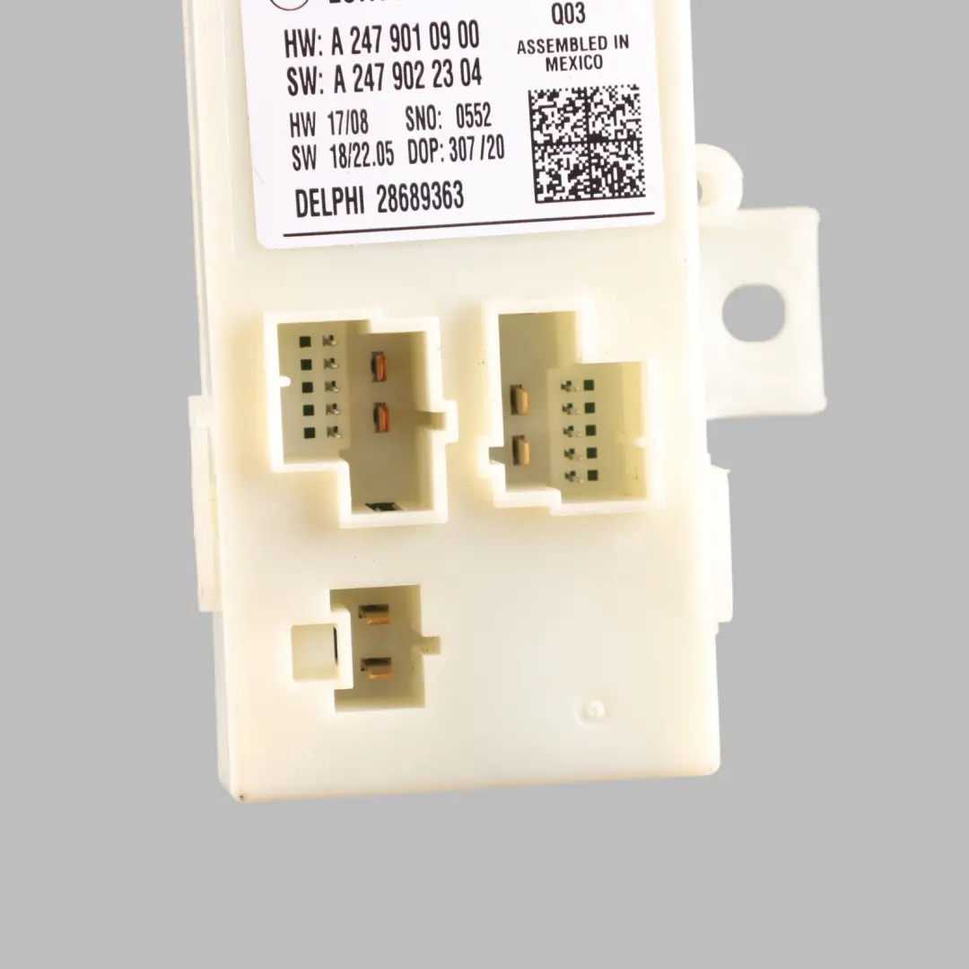 Boot Lid Tailgate ECU Control Unit Module to Mercedes X118 W247 with Part number A2479008609 Mercedes X118 W247 Boot Lid Tailgate ECU Control Unit Module - SKU A2479008609 - Part number A2479008609