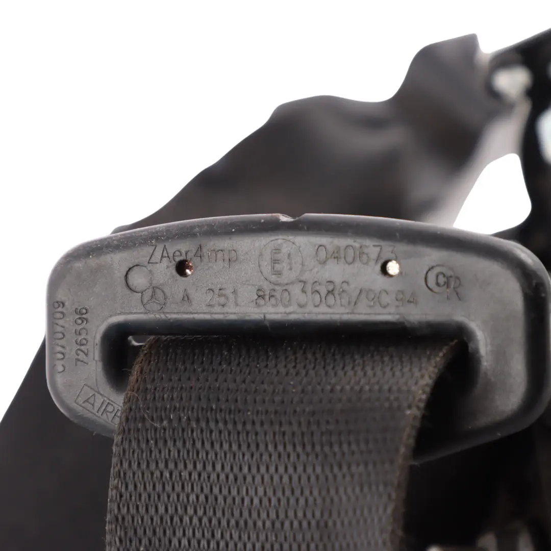 Mercedes W164 Seat Belt Retractor Front Right O/S Side Black A2518602685 - SKU A2518603686 - Part number A2518603686