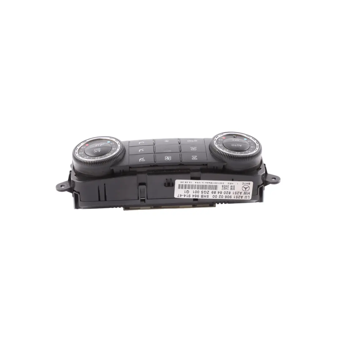 Mercedes W164 V251 A/C Aria Condizionata Clima Riscaldatore Pannello Controllo - SKU A2519060200-1 - Numero di parte A2519060200