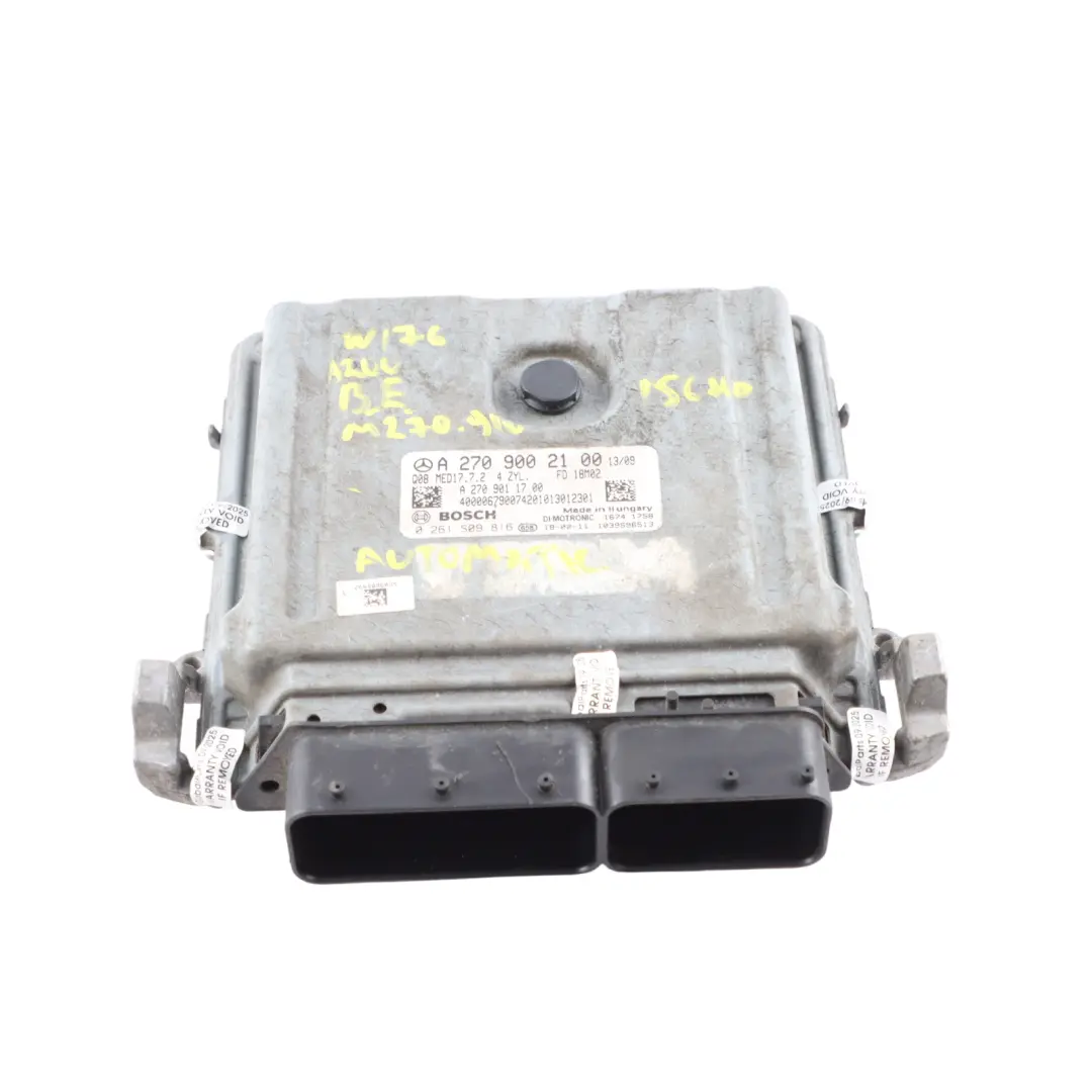 A200 BE M270 156HP Engine ECU Kit Automatic to Mercedes C117 W176 W246 with Part number A2709002100 Mercedes C117 W176 W246 A200 BE M270 156HP Engine ECU Kit Automatic - SKU A2709002100-17 - Part number A2709002100