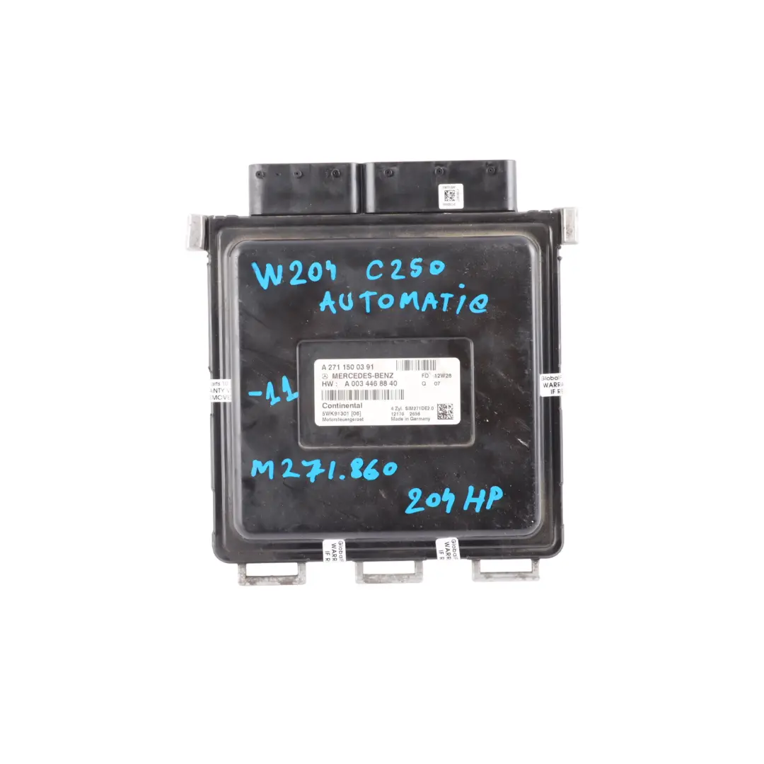 C250 M271.860 204HP Engine ECU Kit Automatic to Mercedes W204 C207 W212 with Part number A2711500391 Mercedes W204 C207 W212 C250 M271.860 204HP Engine ECU Kit Automatic - SKU A2711500391-11 - Part number A2711500391