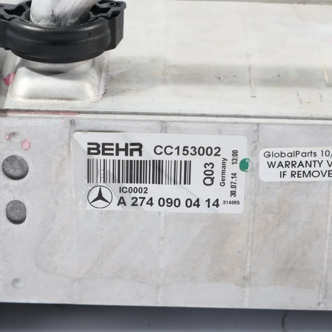 Mercedes W204 Ladeluft Kühler - SKU A2740900414-2 - Teilenummer A2740900414