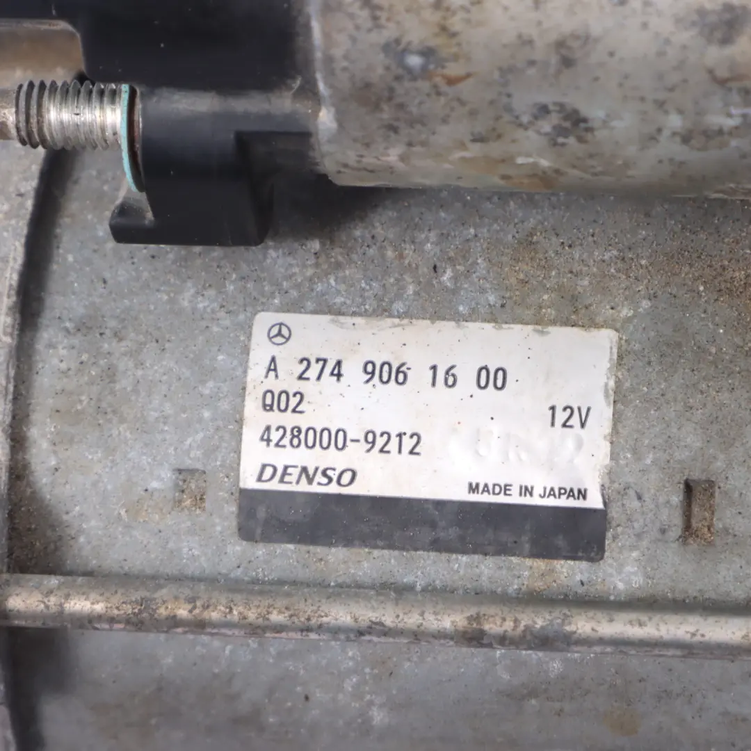 Motore Avviamento Benzina Denso per Mercedes W204 W205 W212 A207 X253 con numero di parte A2749061600 Mercedes W204 W205 W212 A207 X253 Motore Avviamento Benzina Denso - SKU A2749061600 - Numero di parte A2749061600