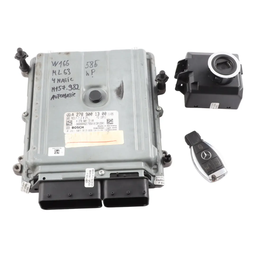 Mercedes W166 ML63 4-Matic M157 585HP Engine Unit ECU Kit Automatic - SKU A2789001300-2 - Part number A2789001300