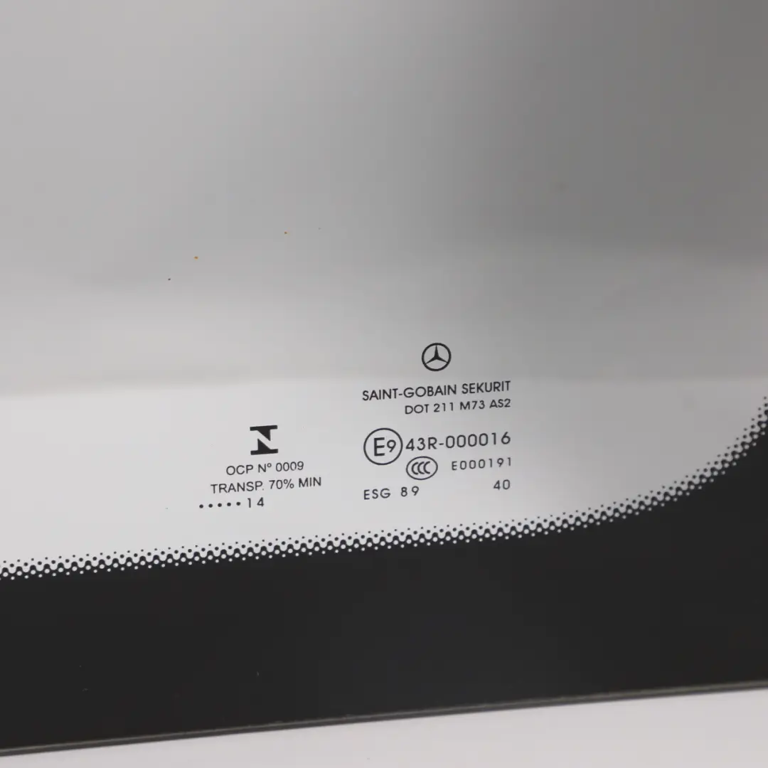 Side Window Left N/S Sliding Door Glass Green AS2 to Mercedes Vito W447 with Part number A4477350009 Mercedes Vito W447 Side Window Left N/S Sliding Door Glass Green AS2 - SKU A4477350009 - Part number A4477350009