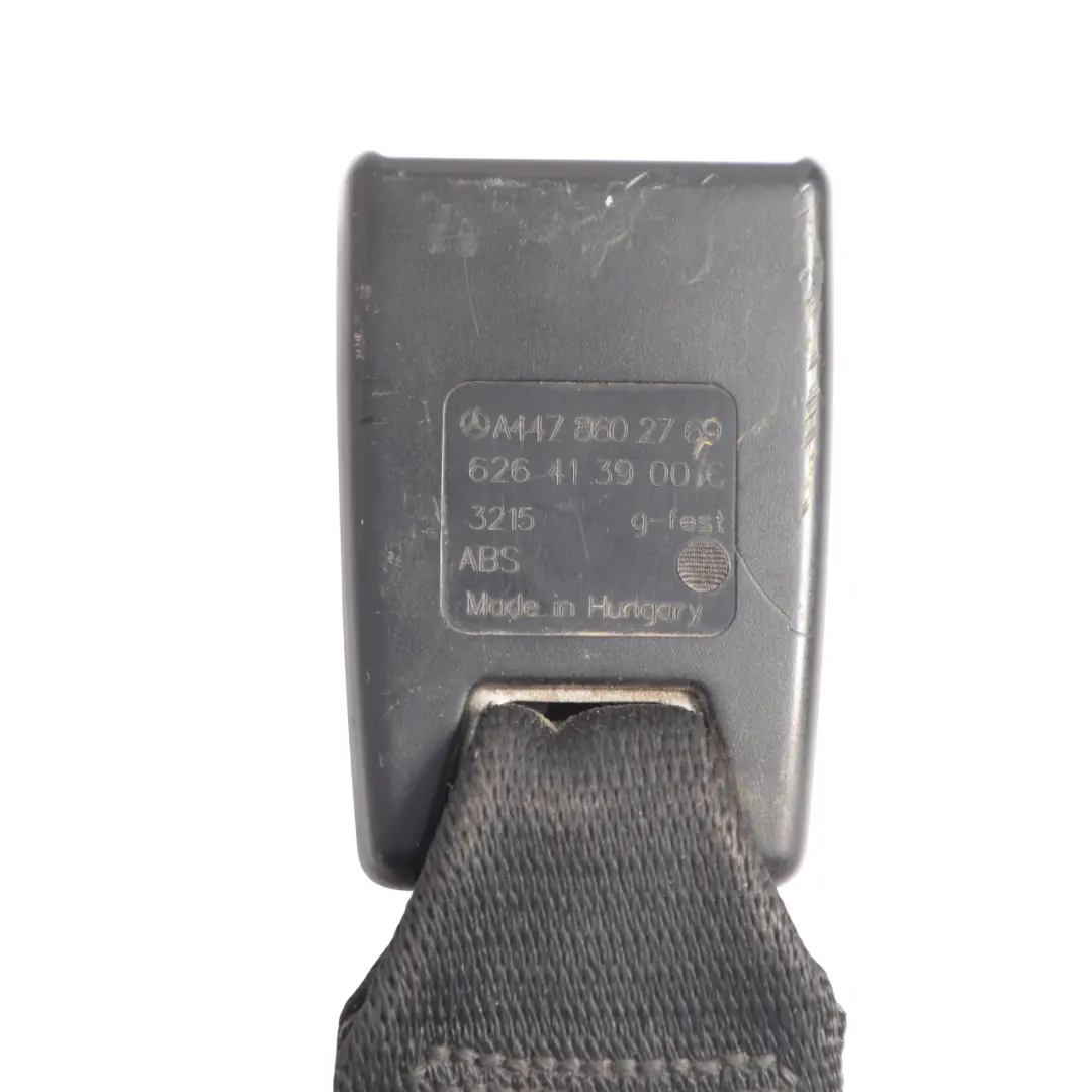 Belt Buckle Clip Mount Front Right O/S to Mercedes Vito W447 Seat with Part number A4478602769 Mercedes Vito W447 Seat Belt Buckle Clip Mount Front Right O/S - SKU A4478602769 - Part number A4478602769