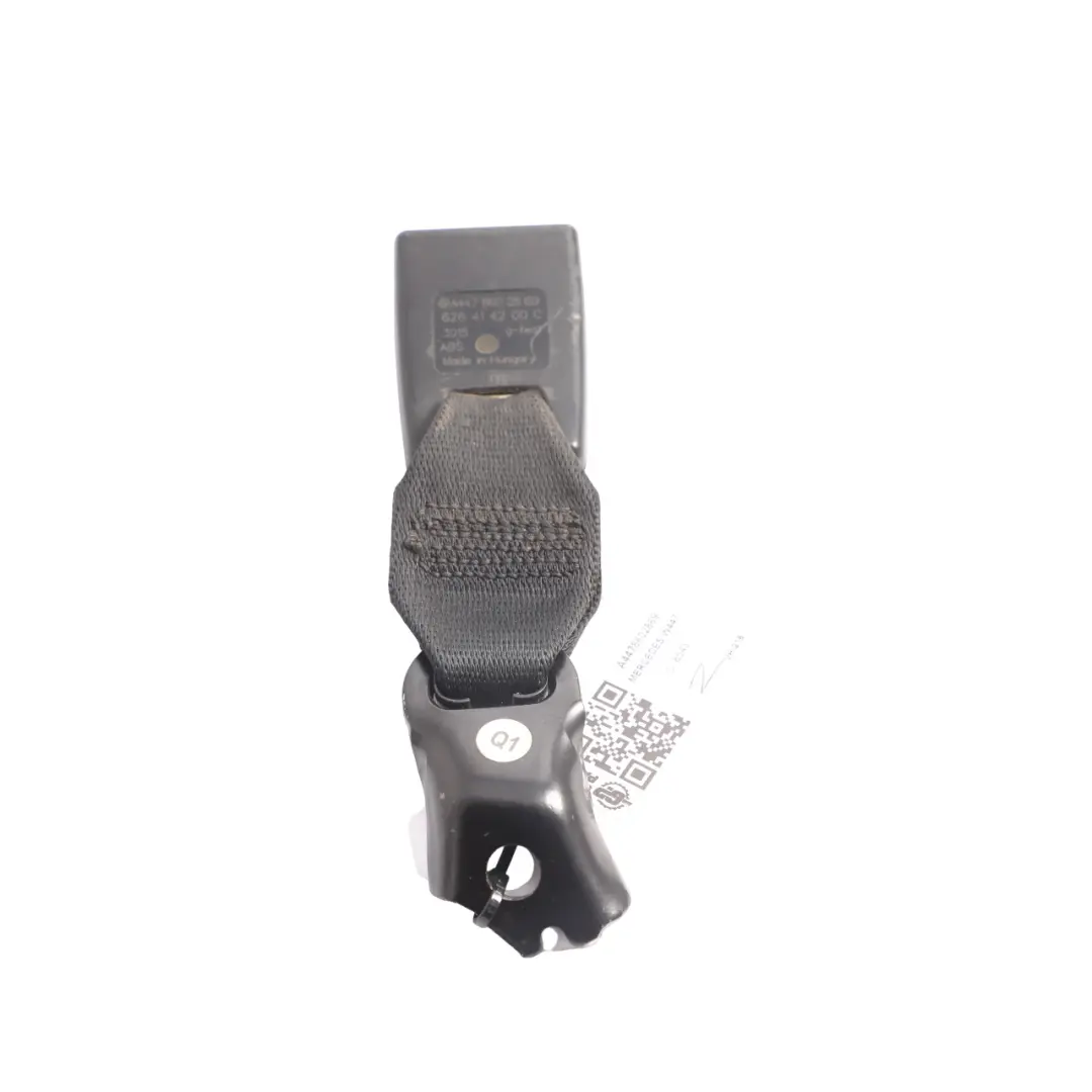 Belt Buckle Clip Front Right O/S to Mercedes Vito W447 Seat with Part number A4478602869 Mercedes Vito W447 Seat Belt Buckle Clip Front Right O/S - SKU A4478602869 - Part number A4478602869