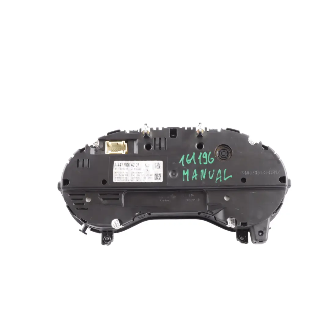 Mercedes W447 Instrument Cluster Speedo Meter Clocks Manual Diesel A4479007008 - SKU RHD-A4479004207 - Part number A4479004207