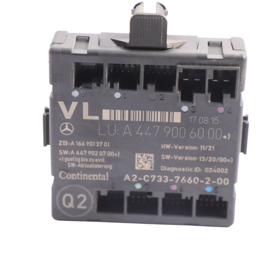 Mercedes W447 Front Door Module Control Unit ECU Front Left N/S A1669013901 - SKU A4479006000 - Part number A4479006000