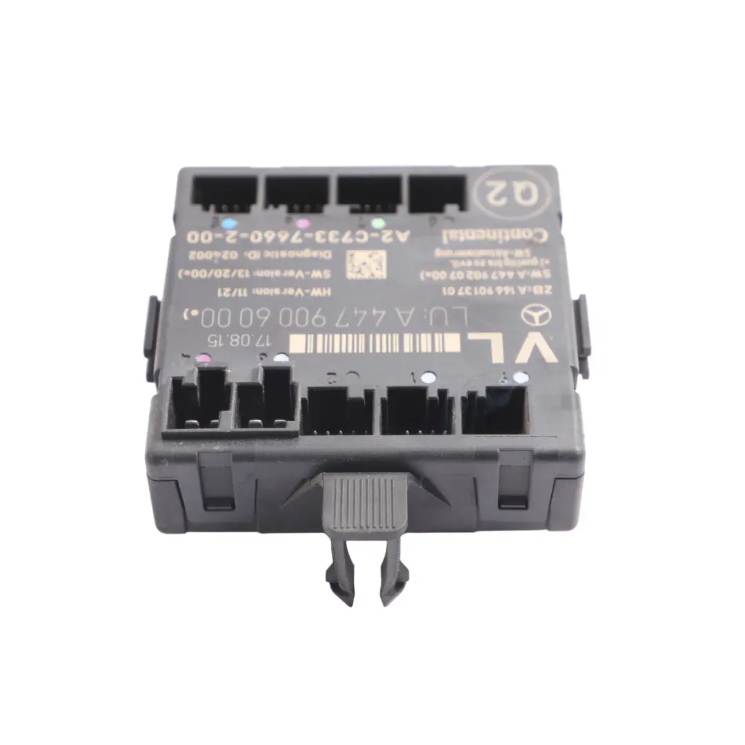 Front Door Module Control Unit ECU Front Left N/S A1669013901 to Mercedes W447 with Part number A4479006000 Mercedes W447 Front Door Module Control Unit ECU Front Left N/S A1669013901 - SKU A4479006000 - Part number A4479006000